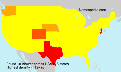 Surname Abuzar in USA