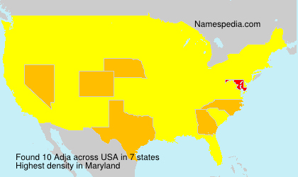 Surname Adja in USA