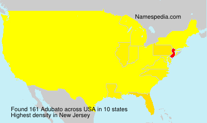 Surname Adubato in USA