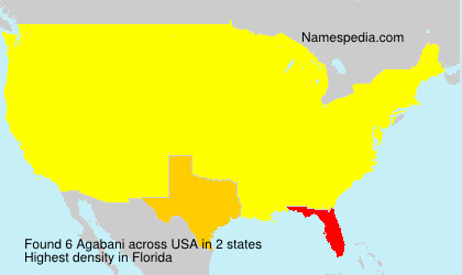 Surname Agabani in USA