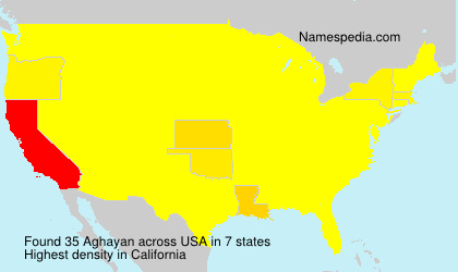 Surname Aghayan in USA