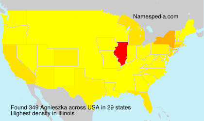 Surname Agnieszka in USA