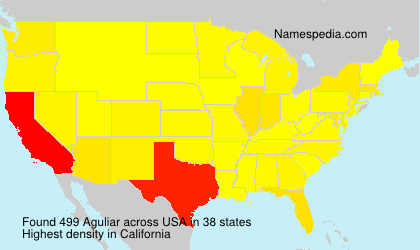 Surname Aguliar in USA