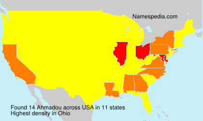 Surname Ahmadou in USA