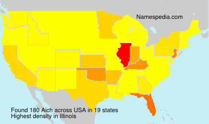 Surname Aich in USA