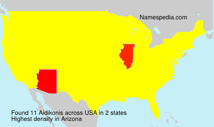 Surname Aidikonis in USA