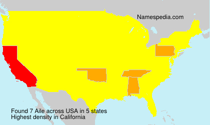 Surname Aile in USA