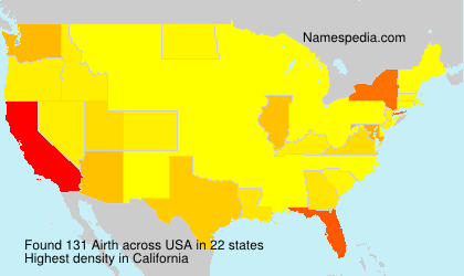 Surname Airth in USA