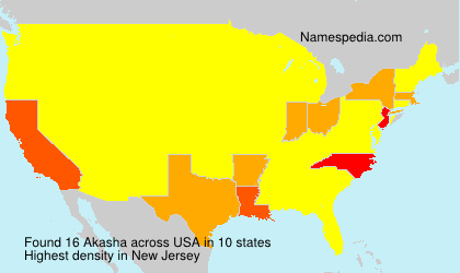 Surname Akasha in USA