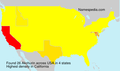 Surname Akchurin in USA Surname Akchurin in USA