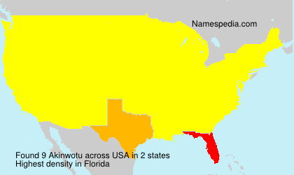 Surname Akinwotu in USA