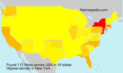 Surname Aktas in USA