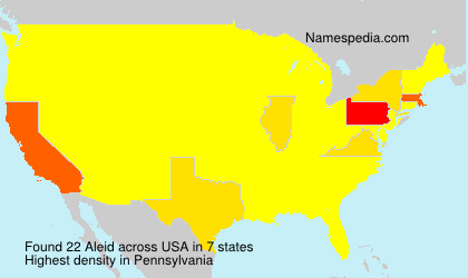 Surname Aleid in USA