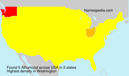Surname Alhumood in USA