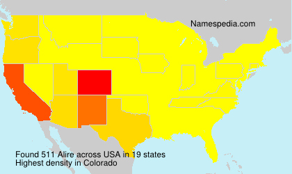 Surname Alire in USA