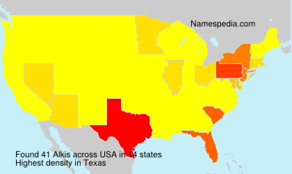 Surname Alkis in USA