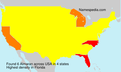 Surname Almaran in USA