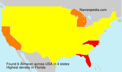 Surname Almaran in USA Surname Almaran in USA