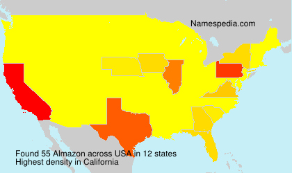 Surname Almazon in USA Surname Almazon in USA