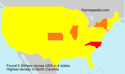 Surname Alshare in USA