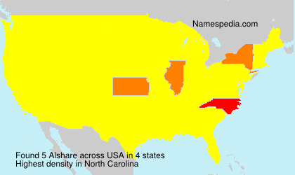 Surname Alshare in USA Surname Alshare in USA