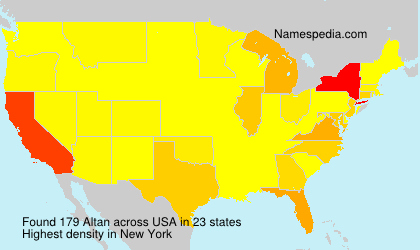 Surname Altan in USA