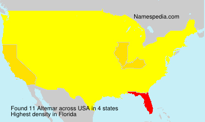 Surname Altemar in USA Surname Altemar in USA