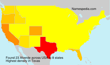 Surname Alverde in USA