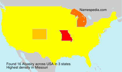 Surname Alyasiry in USA