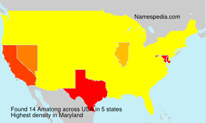 Surname Amatong in USA