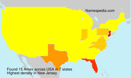 Surname Amex in USA Surname Amex in USA