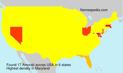 Surname Amorati in USA