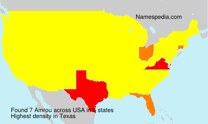 Surname Amrou in USA