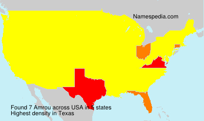 Surname Amrou in USA Surname Amrou in USA