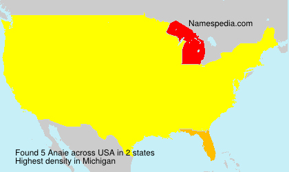 Surname Anaie in USA Surname Anaie in USA