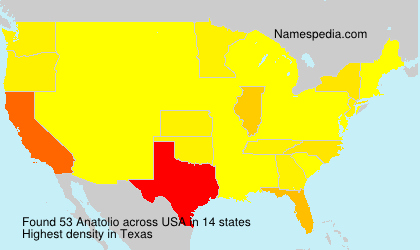 Surname Anatolio in USA