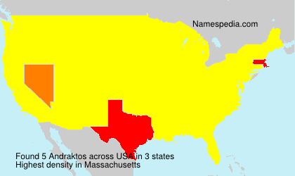 Surname Andraktos in USA