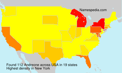 Surname Andreone in USA