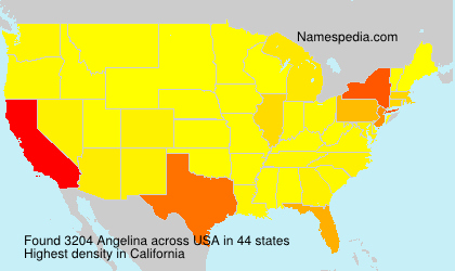 Surname Angelina in USA