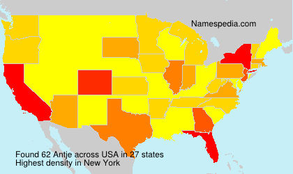 Surname Antje in USA