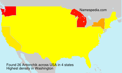 Surname Antonchik in USA Surname Antonchik in USA