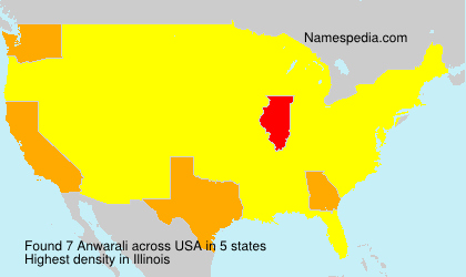 Surname Anwarali in USA