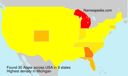 Surname Appie in USA