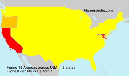 Surname Araguas in USA