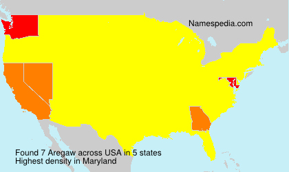 Surname Aregaw in USA