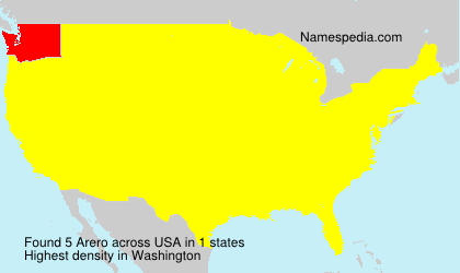 Surname Arero in USA