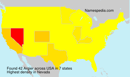 Surname Argier in USA