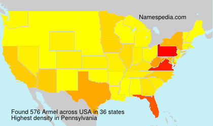 Surname Armel in USA