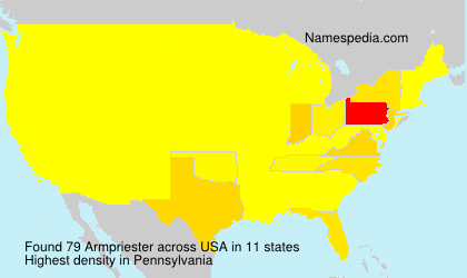 Surname Armpriester in USA Surname Armpriester in USA