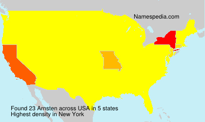 Surname Arnsten in USA